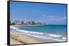 View of San Juan and Ocean, Puerto Rico-Massimo Borchi-Framed Stretched Canvas