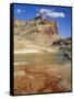 View of San Rafael Swell with Iron-Stained River, Utah, USA-Scott T. Smith-Framed Stretched Canvas