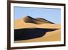 View of sand dunes in desert habitat, Khongoryn Els Sand Dunes, Southern Gobi Desert, Mongolia-David Tipling-Framed Photographic Print