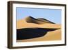 View of sand dunes in desert habitat, Khongoryn Els Sand Dunes, Southern Gobi Desert, Mongolia-David Tipling-Framed Photographic Print