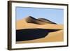 View of sand dunes in desert habitat, Khongoryn Els Sand Dunes, Southern Gobi Desert, Mongolia-David Tipling-Framed Photographic Print