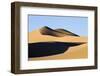 View of sand dunes in desert habitat, Khongoryn Els Sand Dunes, Southern Gobi Desert, Mongolia-David Tipling-Framed Photographic Print