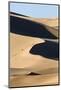 View of sand dunes in desert habitat, Khongoryn Els Sand Dunes, Southern Gobi Desert, Mongolia-David Tipling-Mounted Photographic Print