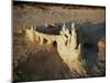 View of Sandcastle on Beach-David Barnes-Mounted Photographic Print