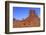 View of sandstone buttes in high desert habitat, West Mitten, Monument Valley, Navajo Tribal Park-Jurgen & Christine Sohns-Framed Photographic Print