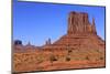 View of sandstone buttes in high desert habitat, West Mitten, Monument Valley, Navajo Tribal Park-Jurgen & Christine Sohns-Mounted Photographic Print