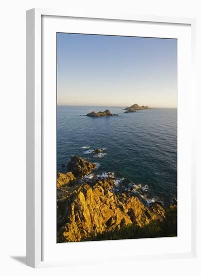 View of Sanguinaires Islands from Parata Point, Ajaccio, Corsica, France-Massimo Borchi-Framed Photographic Print