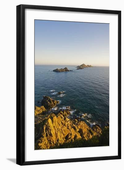 View of Sanguinaires Islands from Parata Point, Ajaccio, Corsica, France-Massimo Borchi-Framed Photographic Print