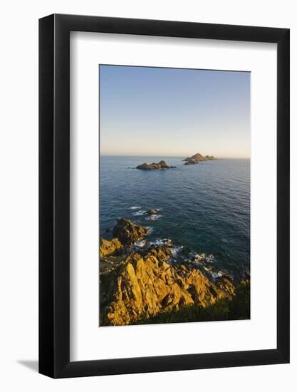 View of Sanguinaires Islands from Parata Point, Ajaccio, Corsica, France-Massimo Borchi-Framed Photographic Print