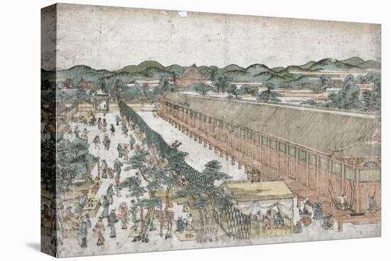 View of Sanj?sangend? in Ky?to-Toyoharu Utagawa-Stretched Canvas