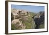 View of Sant'Agostino Convent in the Sassi Area of Matera and Ravine, Basilicata, Italy, Europe-Martin Child-Framed Photographic Print