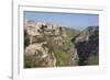 View of Sant'Agostino Convent in the Sassi Area of Matera and Ravine, Basilicata, Italy, Europe-Martin Child-Framed Photographic Print