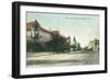 View of Santa Cruz Avenue - Los Gatos, CA-Lantern Press-Framed Art Print