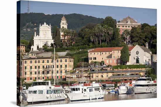 View of Santa Margherita Port, Liguria, Italy, Mediterranean, Europe-Oliviero Olivieri-Stretched Canvas