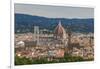 View of Santa Maria Del Fiore Cathedral and Palazzo Vecchio from Forte Belvedere-Guido Cozzi-Framed Photographic Print