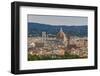 View of Santa Maria Del Fiore Cathedral and Palazzo Vecchio from Forte Belvedere-Guido Cozzi-Framed Photographic Print