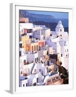 View of Santorini, Greece-Peter Adams-Framed Premium Photographic Print