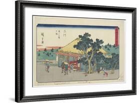 View of Sarugababa Plateau, Futakawa, 1841-1842-Utagawa Hiroshige-Framed Giclee Print