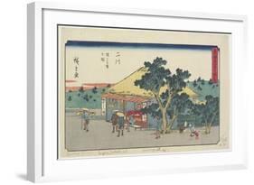 View of Sarugababa Plateau, Futakawa, 1841-1842-Utagawa Hiroshige-Framed Giclee Print