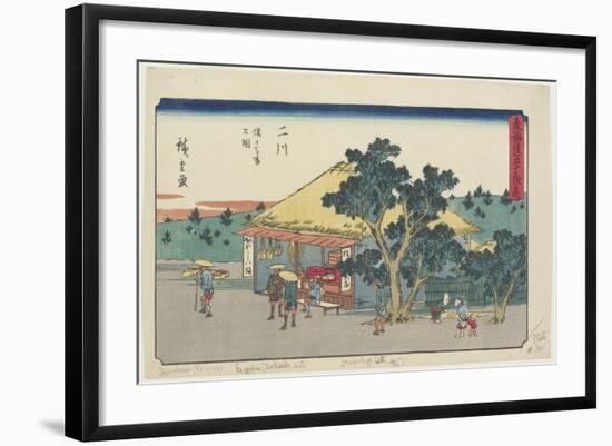 View of Sarugababa Plateau, Futakawa, 1841-1842-Utagawa Hiroshige-Framed Giclee Print