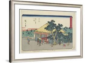 View of Sarugababa Plateau, Futakawa, 1841-1842-Utagawa Hiroshige-Framed Giclee Print