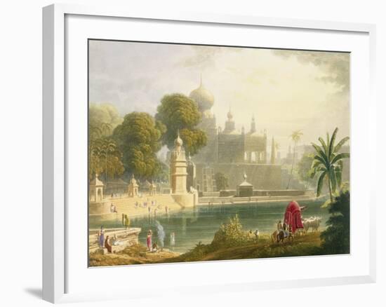 View of Sassoor in the Deccan, from Volume II of "Scenery, Costumes and Architecture of India"-Captain Robert M. Grindlay-Framed Giclee Print