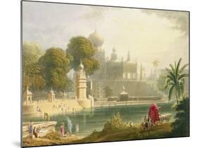 View of Sassoor in the Deccan, from Volume II of "Scenery, Costumes and Architecture of India"-Captain Robert M. Grindlay-Mounted Giclee Print