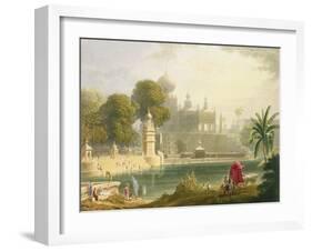 View of Sassoor in the Deccan, from Volume II of "Scenery, Costumes and Architecture of India"-Captain Robert M. Grindlay-Framed Giclee Print