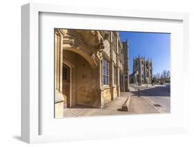 View of Saturday Market Place and King's Lynn Minster (St. Margaret's Church), Kings Lynn, Norfolk-Frank Fell-Framed Photographic Print