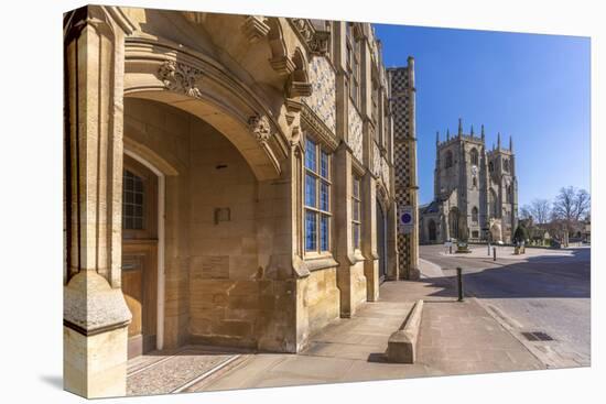 View of Saturday Market Place and King's Lynn Minster (St. Margaret's Church), Kings Lynn, Norfolk-Frank Fell-Stretched Canvas