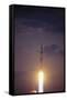 View of Saturn V Rocket Blasting Off-null-Framed Stretched Canvas