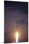 View of Saturn V Rocket Blasting Off-null-Mounted Photographic Print