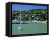 View of Sausalito on the San Francisco Bay, California, USA-Fraser Hall-Framed Stretched Canvas