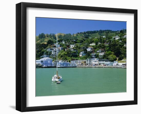 View of Sausalito on the San Francisco Bay, California, USA-Fraser Hall-Framed Photographic Print