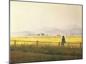 View of Schmiedebergerkamm, circa 1837-Caspar David Friedrich-Mounted Giclee Print