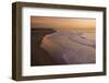 View of sea and beach at sunset, Ocean Beach, Pacific Ocean coast of San Francisco, California-Bob Gibbons-Framed Photographic Print