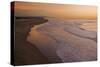 View of sea and beach at sunset, Ocean Beach, Pacific Ocean coast of San Francisco, California-Bob Gibbons-Stretched Canvas