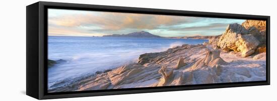 View of sea coastline, Sea of Cortez, Cabo Pulmo, Baja California Sur, Mexico-Panoramic Images-Framed Stretched Canvas