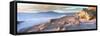 View of sea coastline, Sea of Cortez, Cabo Pulmo, Baja California Sur, Mexico-Panoramic Images-Framed Stretched Canvas