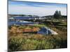 View of Sea with Coastline, Nova Scotia, Canada-Greg Probst-Mounted Photographic Print