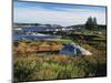 View of Sea with Coastline, Nova Scotia, Canada-Greg Probst-Mounted Photographic Print