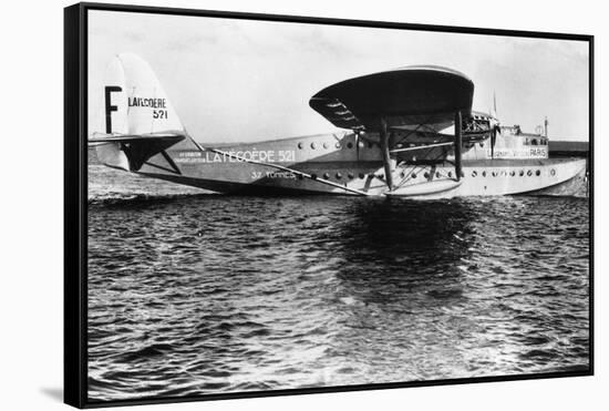 View of Seaplane Lieutenant De Vaisseau Paris-null-Framed Stretched Canvas