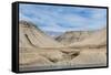 View of Sedimentary Layers from Cape Hay, Bylot Island, Nunavut, Canada, North America-Michael Nolan-Framed Stretched Canvas