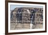 View of Sedimentary Layers from Cape Hay, Bylot Island, Nunavut, Canada, North America-Michael Nolan-Framed Photographic Print