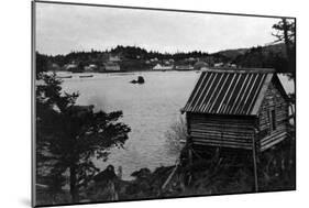 View of Seldovia, Alaska from across water Photograph - Seldovia, AK-Lantern Press-Mounted Art Print