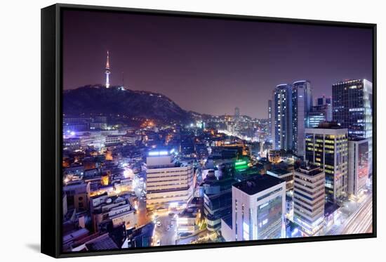 View of Seoul, South Korea-SeanPavonePhoto-Framed Stretched Canvas