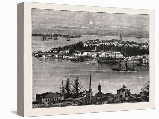 View of Seraglio Point, Constantinople, Istanbul, Turkey-null-Stretched Canvas