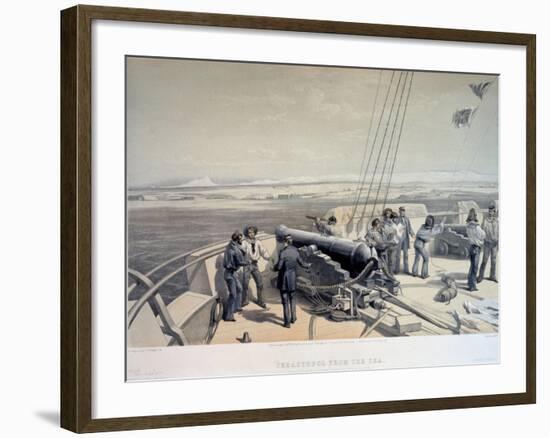 View of Sevastopol from the Sea, 1855-William Simpson-Framed Giclee Print