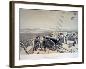 View of Sevastopol from the Sea, 1855-William Simpson-Framed Giclee Print