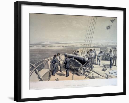 View of Sevastopol from the Sea, 1855-William Simpson-Framed Giclee Print